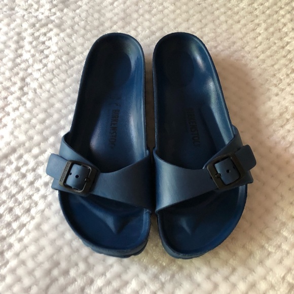 SOLD BIRKENSTOCK Madrid Blue Plastic 38 - Picture 2 of 5